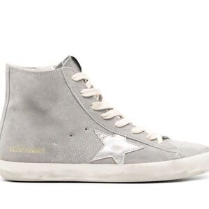 Golden goose high top sneakers.